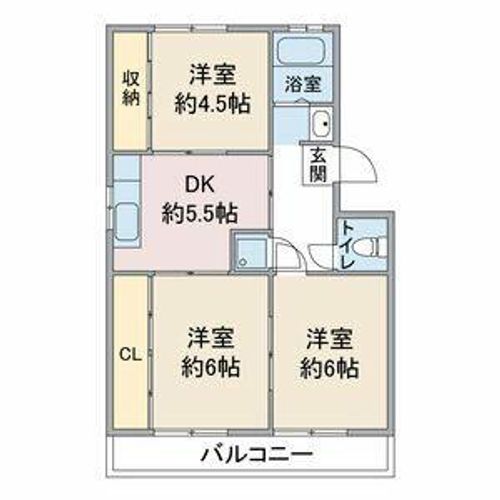 マメゾン八勝の間取り