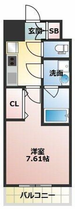 ブランシエスタ天満の間取り