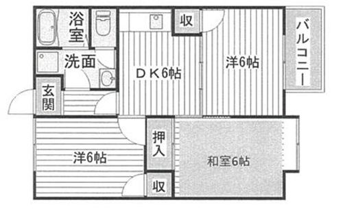 兵庫県姫路市勝原区下太田(アパート)の賃貸物件の間取り