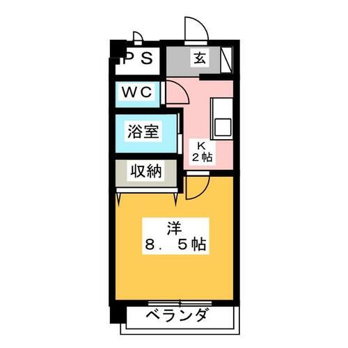 サンプラスⅢの間取り
