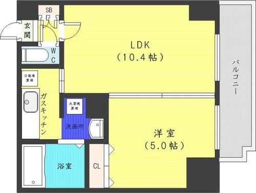 北海道札幌市中央区南十二条西12丁目(マンション)の賃貸物件の間取り