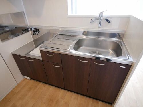 北海道札幌市西区八軒三条東2丁目(マンション)の賃貸物件のキッチン