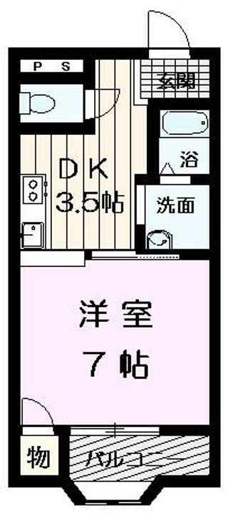 高津マンション301の間取り