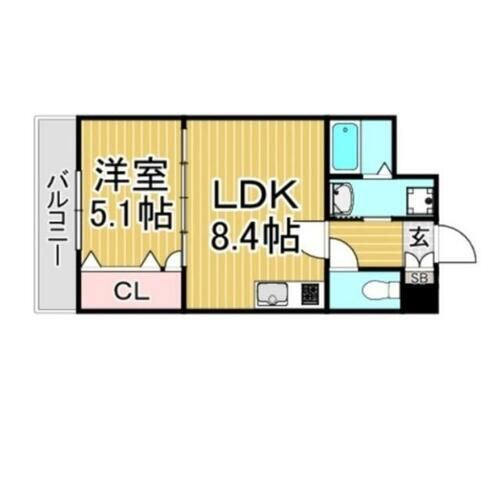 福岡県春日市光町2丁目(マンション)の賃貸物件の間取り