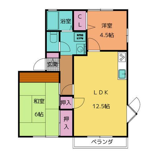 コーポサンライズⅡの間取り