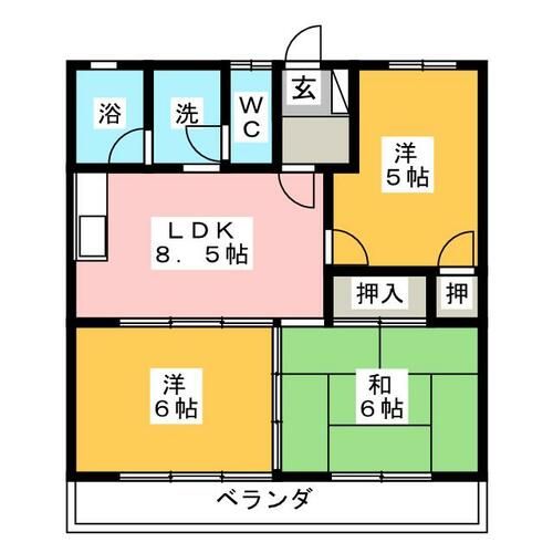 マンションマエダの間取り