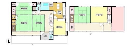 愛知県蒲郡市形原町下屋敷(一戸建)の賃貸物件の間取り