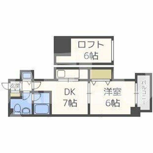 T’s SQUARE天神橋の間取り