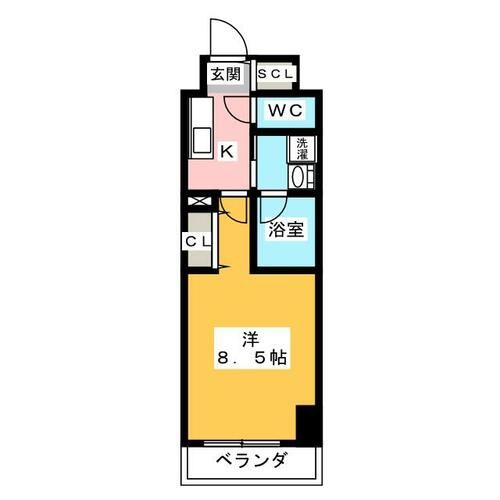 リシュドール名駅南の間取り