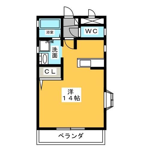 クレールコートⅡの間取り
