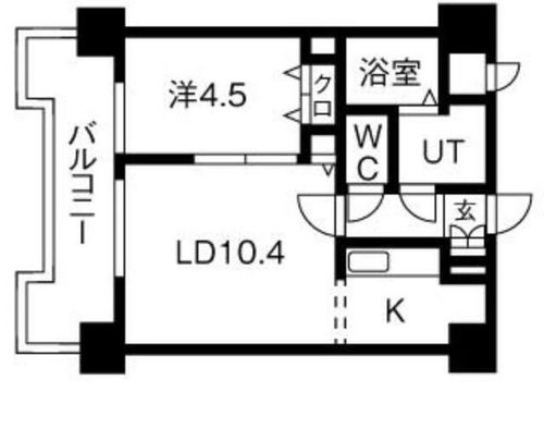 北海道札幌市中央区北三条東3丁目(マンション)の賃貸物件の間取り