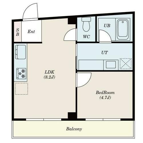 愛知県名古屋市天白区野並3丁目(マンション)の賃貸物件の間取り