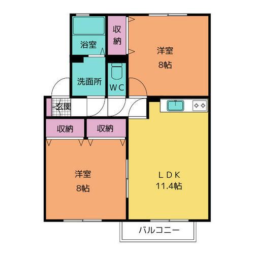 Asobi-PALACE平針台A502の間取り