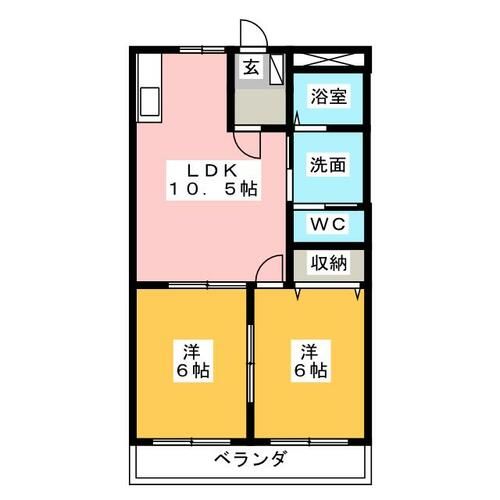 ハイツカトレアの間取り