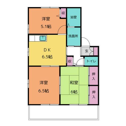 コート21 A棟102の間取り