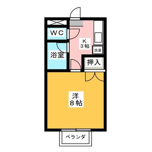 ハイツユタカ 1の間取り