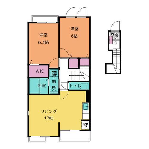 フレグラントAの間取り