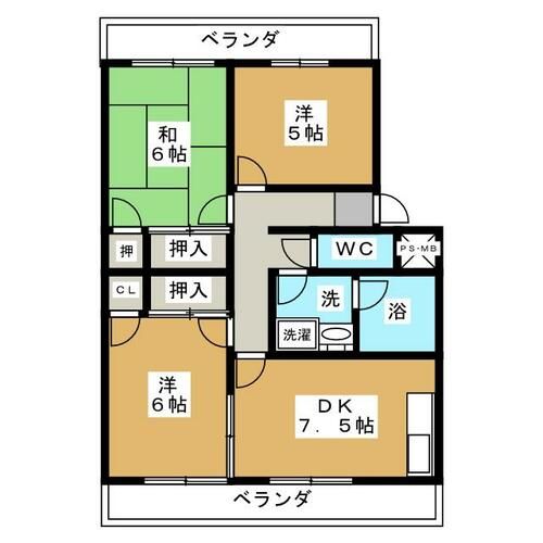 メゾン宝樹の間取り