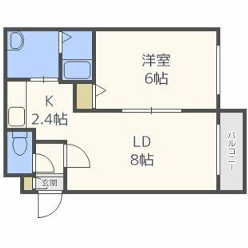北海道札幌市中央区南十一条西12丁目(マンション)の賃貸物件の間取り