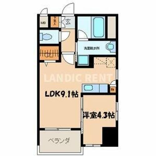 アイコリーネ城南の間取り