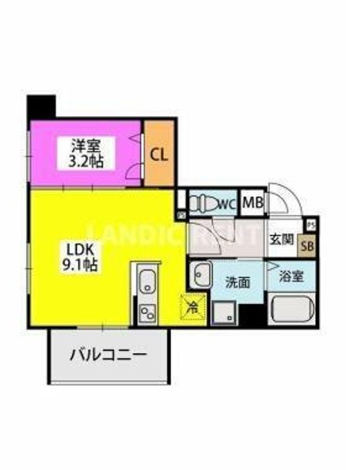 ラフィーネ井尻ⅡA棟の間取り