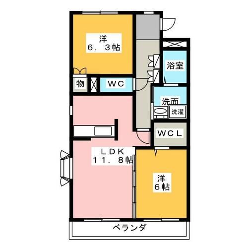 グランドヒルズ神の倉Ⅱの間取り