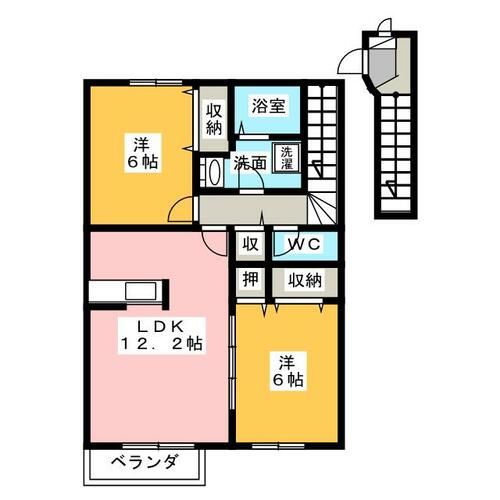 ラフィネRS Bの間取り