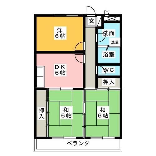 メゾンコスモの間取り