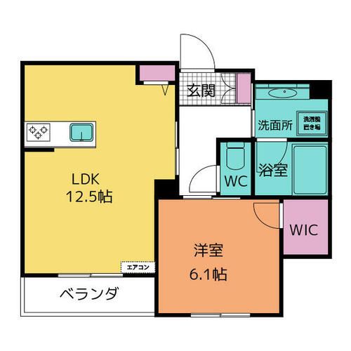 Espoir NOZOMI(エスポアール のぞみ)102の間取り