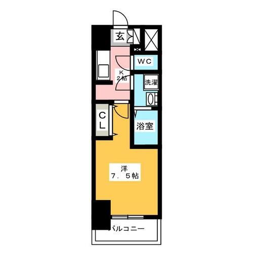 S-RESIDENCE豊国通の間取り