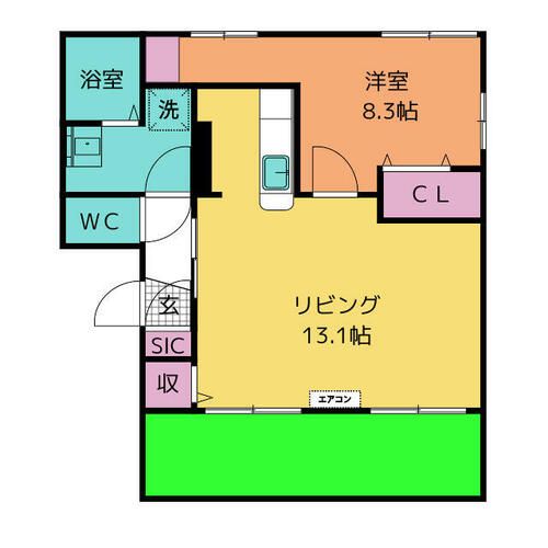 マンハイム城南Aの間取り
