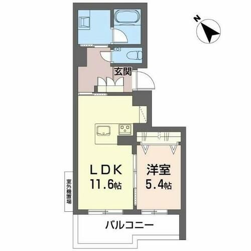 Sメゾン勝川101の間取り