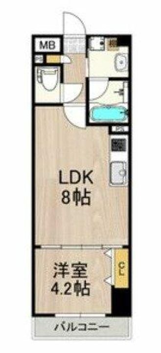 インプルーブ天六の間取り