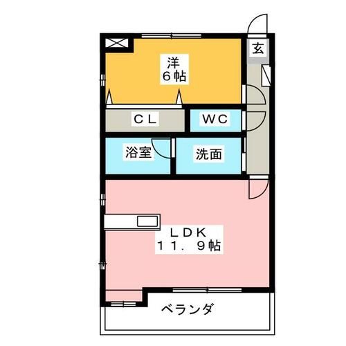 パラシオンⅢの間取り