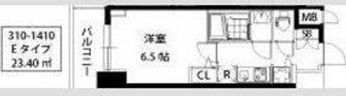 S-RESIDENCE江坂の間取り