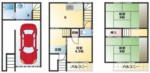 大阪府大阪市平野区長吉長原1丁目(一戸建)の賃貸物件の間取り