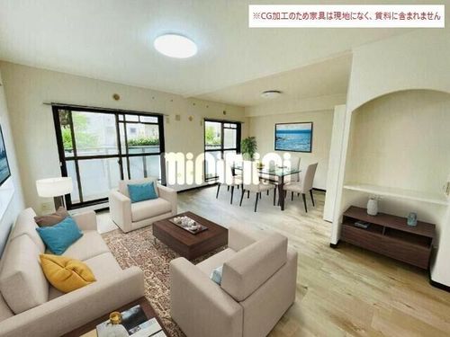 ドルフ花咲101の居間