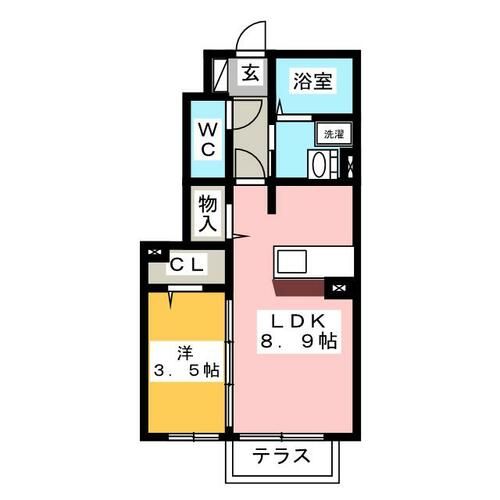 シャトレ中村の間取り