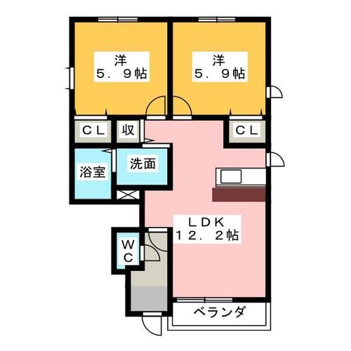 コーポ峰の間取り