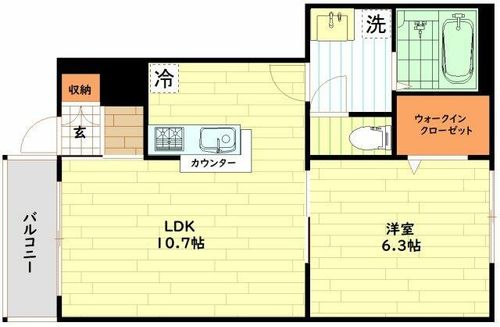 リバティ1の間取り