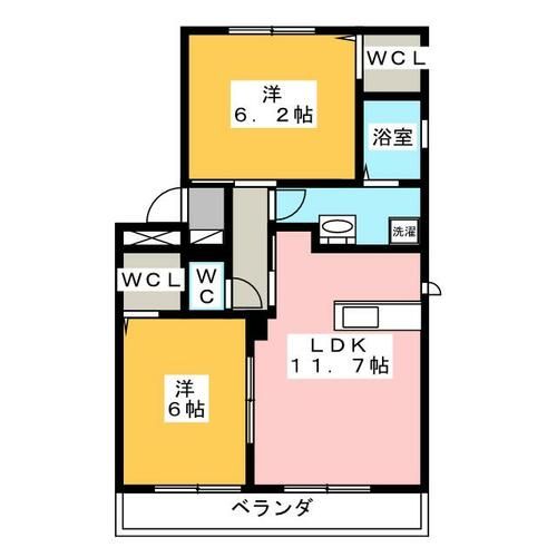 クレセントⅥの間取り