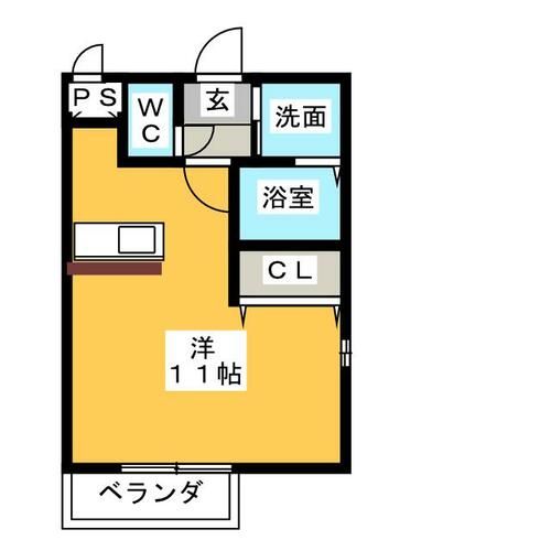 ヒーローズ花ノ木の間取り