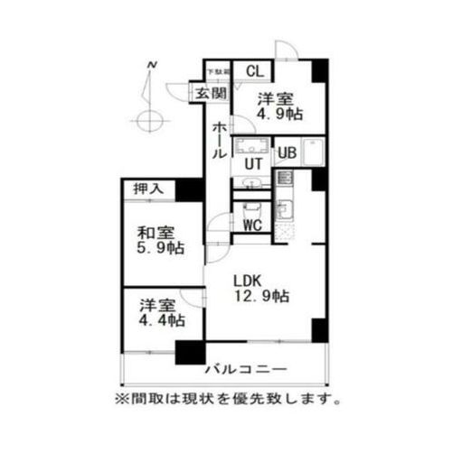 セザール伏見の間取り