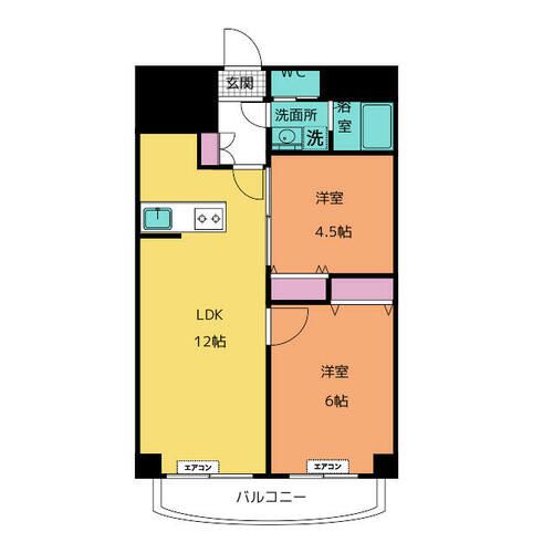 チサンマンション徳川町の間取り