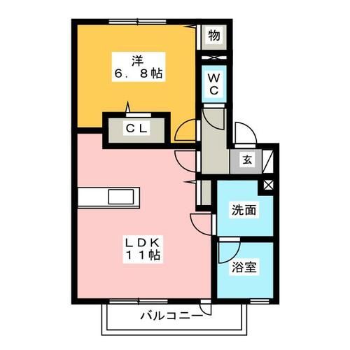 アビタシオン横井の間取り
