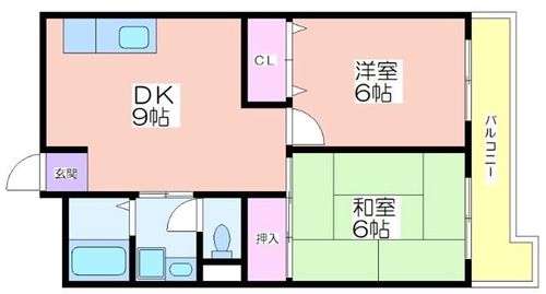 田守コーポハル506の間取り