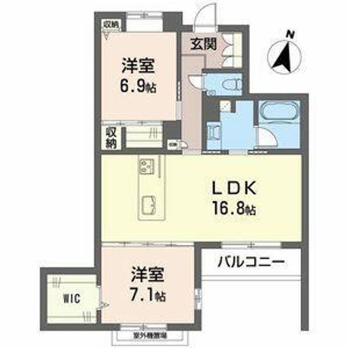 NC STYLE一社302の間取り