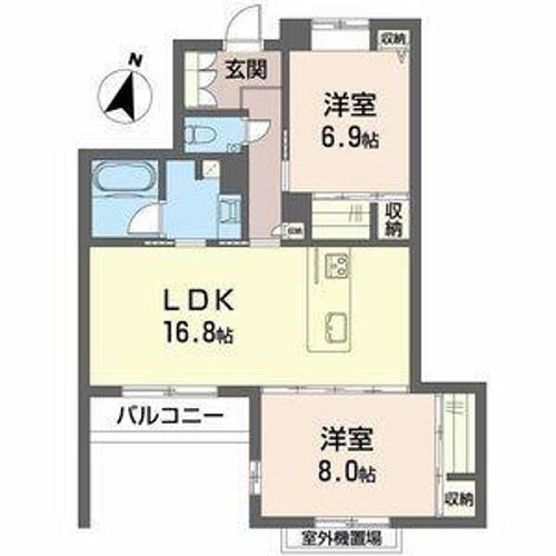 NC STYLE一社303の間取り