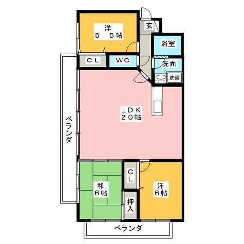 グランプラス西島の間取り