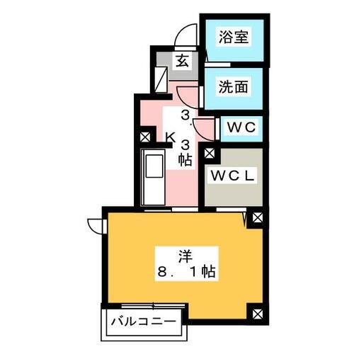 アルモニーやなぎの間取り